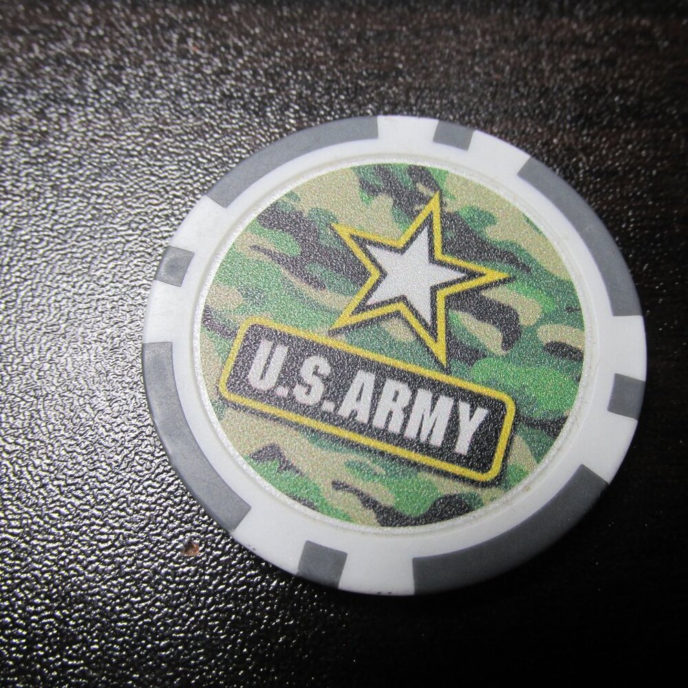 Poker Chips - Army  Lot of 2